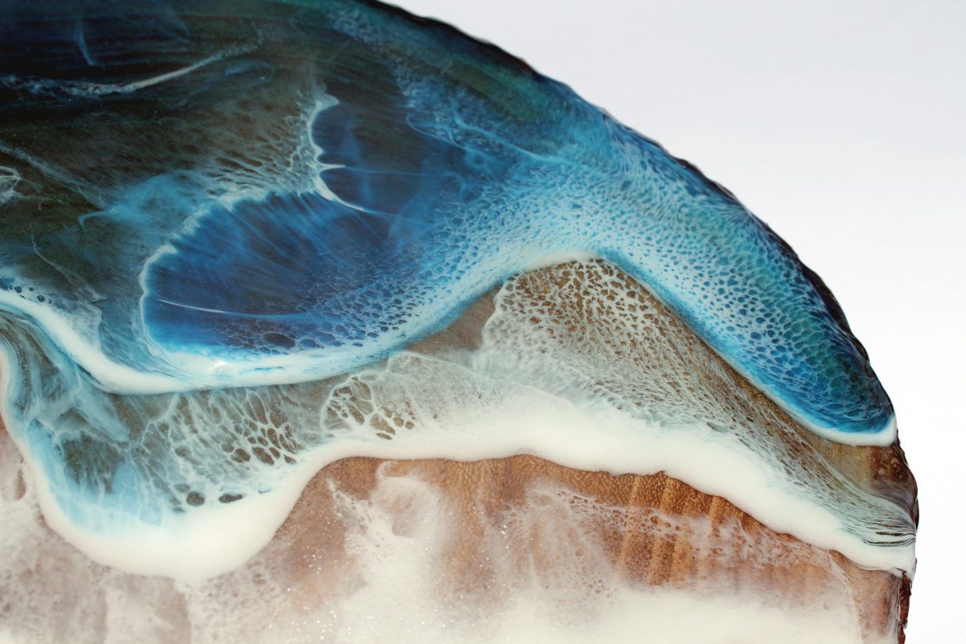 Mesa pequeñita con El Mar de resina epoxi - Imagen 2