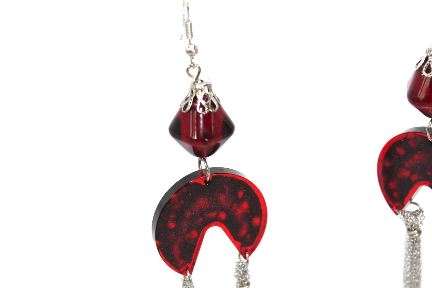 pendientes con cadena epoxi