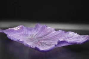 plato de resina epoxi morado violeta